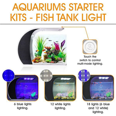Kit Acuario Inicial Arco 19 Litros con Luz y Bomba | Hygger HG977