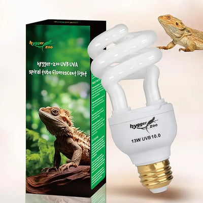 Foco UVB 10.0 Espiral Fluorescente para Reptiles Desérticos | Hygger HZ004