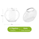Pecera de Vidrio Oblata Mini con Decoración | Hygger HG975