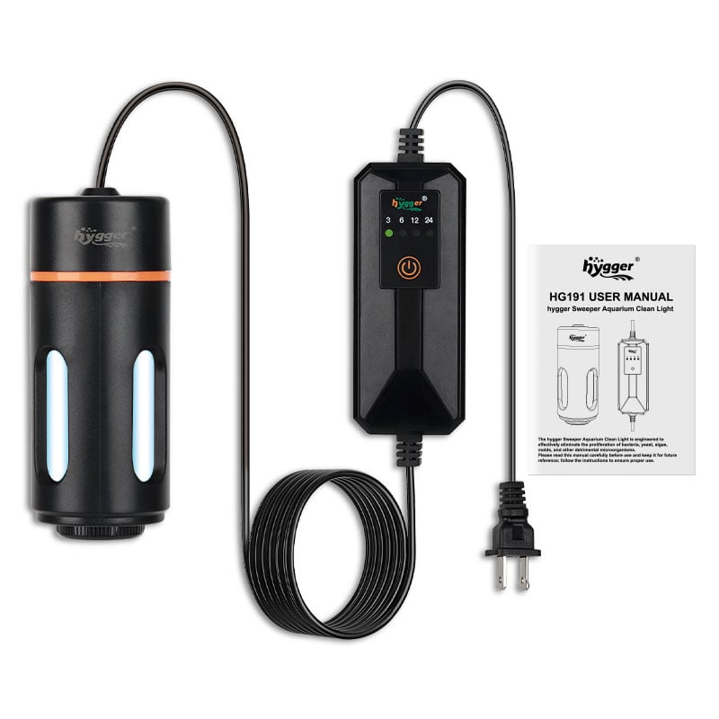 Lámpara UV para Acuario Contra Algas y Agua Verde | Hygger HG191