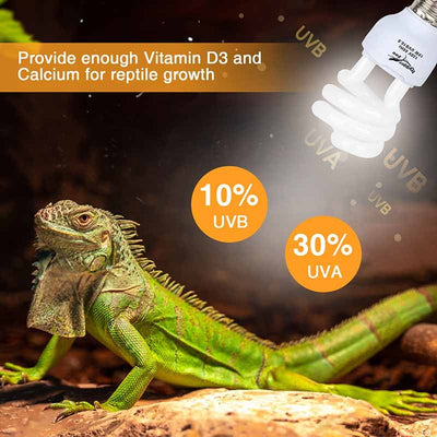 Foco Fluorescente UVB para Reptiles de Cuarzo Premium | Hygger HZ009
